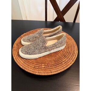 Madewell Sidewalk Slip-On Sneakers Spotted Calf Hair Animal‎ Print Womens 8M